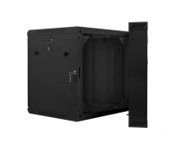 LANBERG Szafa instalacyjna wisząca dwusekcyjna 19'' 12U 600X600mm czarna WF02-6612-10B - 455649 - zdjęcie 7